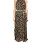 Michael Michael Kors Belted Sleeveless Maxi Dress