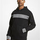 Striped Cotton Blend Hoodie