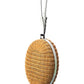 Michael Kors Collection Minaudiere Straw & Leather Wristlet