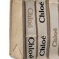 Chloé Woody Medium Canvas & Leather Tote