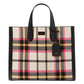 Manhattan Museum Plaid Knit Jacquard Extra Large Tote