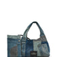 The Deconstructed Denim Sack Bag