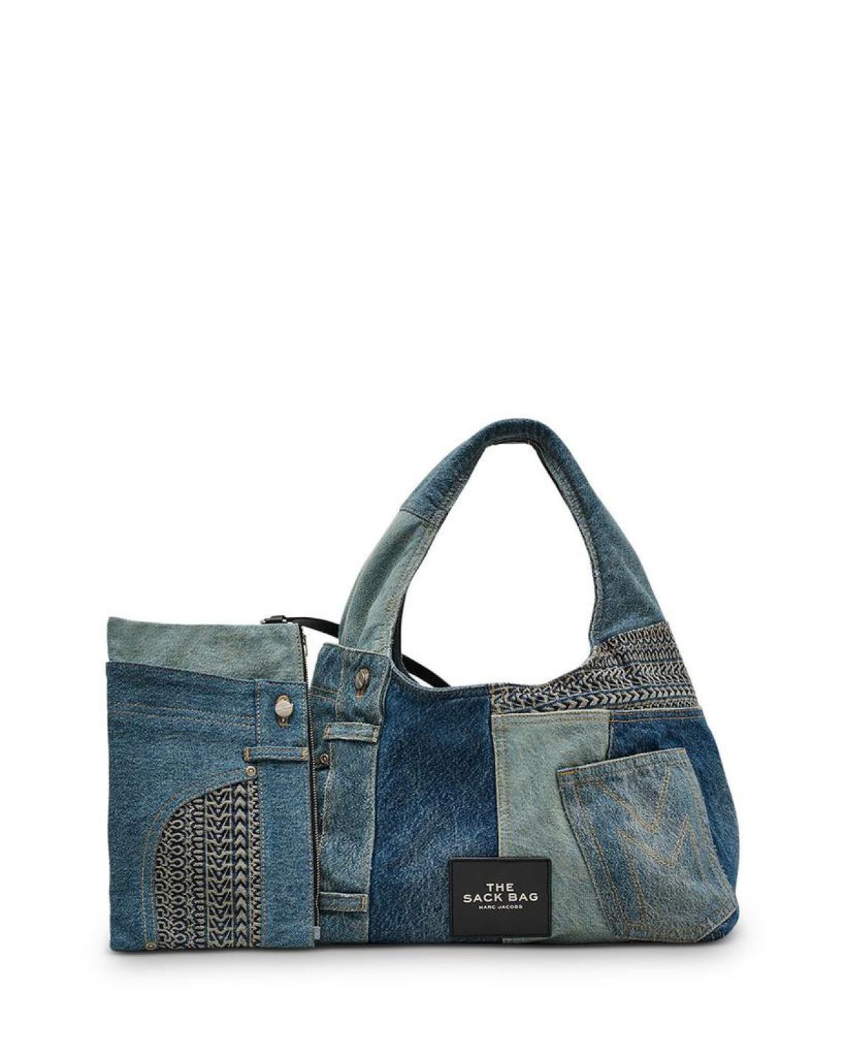 The Deconstructed Denim Sack Bag