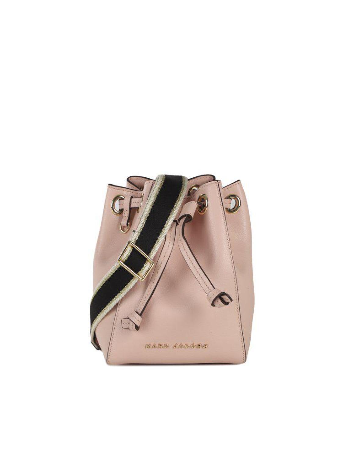 Marc Jacobs Logo Plaque Drawstring Bucket Bag
