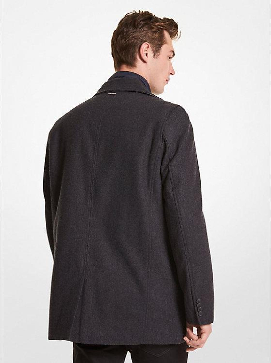 2-in-1 Wool Blend Coat