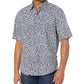 Rash Patterned Short Sleeve Button-Down Shirt