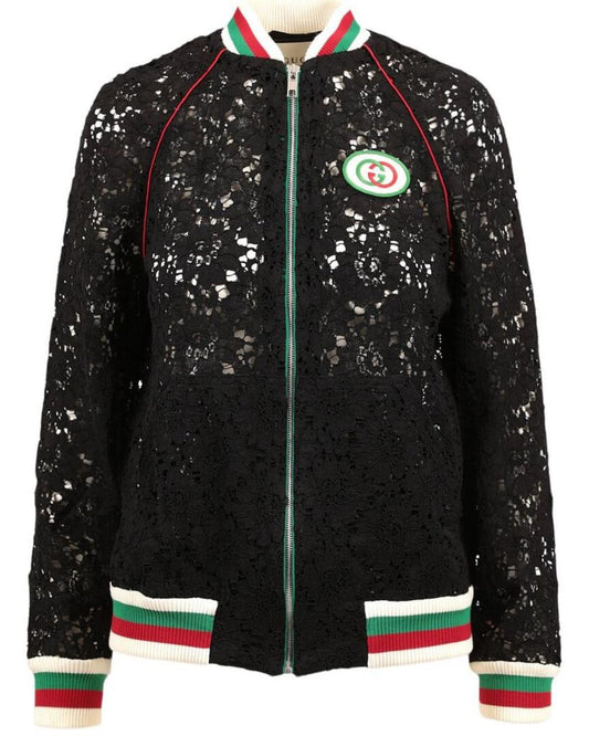Gucci Flower Leaf Bomber Jacket