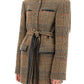 Stella mccartney wool blend tweed coat