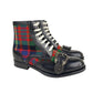 Gucci Men's Leather   Checke Wool Boots (EU / US)