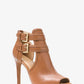 Blaze Leather Open-Toe Bootie