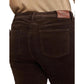 Plus Size Corduroy Mid-Rise Straight Pants