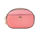 Michael Kors Jet Set Glam Tea Rose Leather Oval Crossbody Handbag Women's Purse