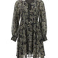 Michael Michael Kors Paisley Printed Long-Sleeved Dress