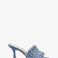 Tessa Frayed Denim Mule Sandal