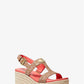 Embellished Signature Logo Wedge Sandal