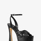 Selena Snake Embossed Leather Platform Sandal