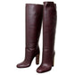 Gucci Women's Leather Knee High Studded Jacquelyne Tall Boots
