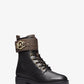 Rory Leather and Logo Combat Boot