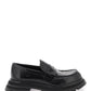Alexander mcqueen brushed leather wander loafers