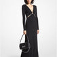 Stretch Knit Ring Maxi Dress
