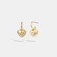 Coach Outlet Heart Huggie Earrings
