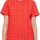 Red 'The Monogram Baby Tee' T-Shirt