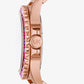 Oversized Everest Pavé Rose Gold-Tone Watch