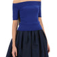 Alexander mcqueen knitted off-shoulder top