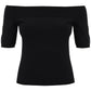Alexander mcqueen knitted off-shoulder top