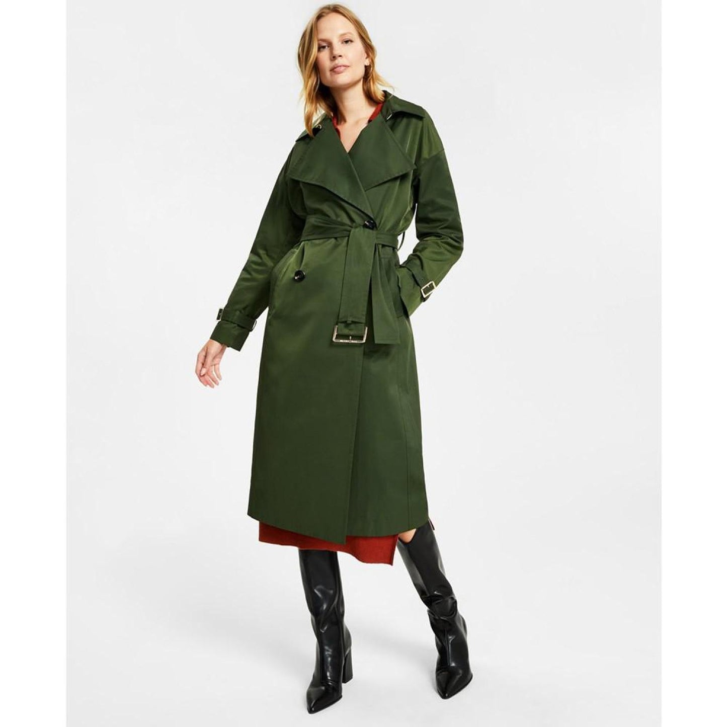 Women's Belted Trench Coat