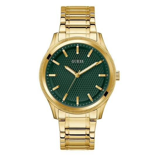 Men's Analog Gold-Tone Stainless Steel Watch 44mm