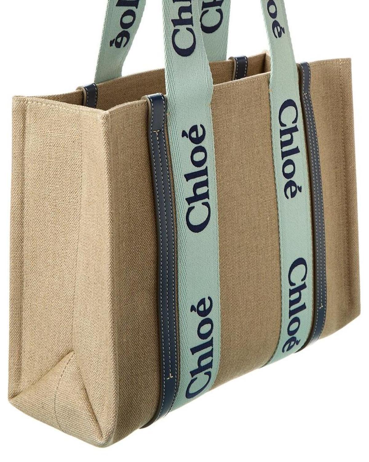 Chloé Woody Medium Canvas Tote