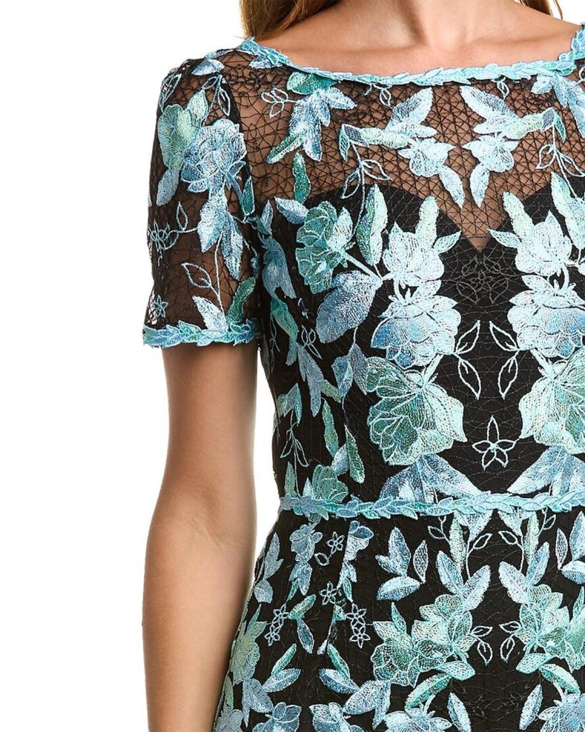 Marchesa Notte Embroidered Gown
