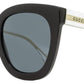Gucci Women's  Sunglasses GG0564S 001 Black/Clear/Gold 51mm