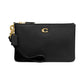 Polished Pebble Leather Small Zip-Top Wristlet