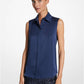 Hansen Charmeuse Sleeveless Shirt