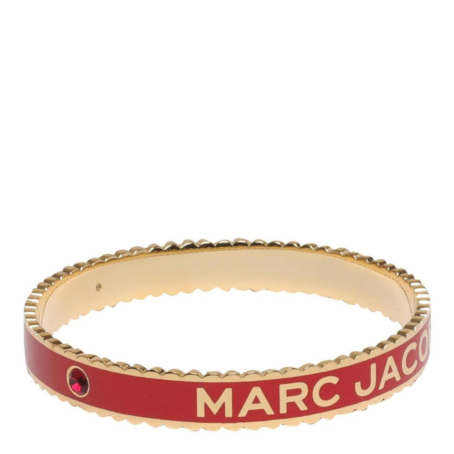 Marc Jacobs The Medallion Logo Detailed Bangle Bracelet
