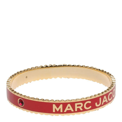 Marc Jacobs The Medallion Logo Detailed Bangle Bracelet