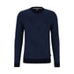 Virgin-wool sweater with two-tone monogram jacquard
