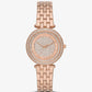Mini Darci Pavé Rose Gold-Tone Watch