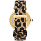 Women's Parker Quartz Three-Hand Leopard Print Calf Hair Watch 39mm