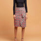 Tweed Pencil Skirt In Red