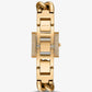 Mini Lock Pavé Gold-Tone Chain Watch
