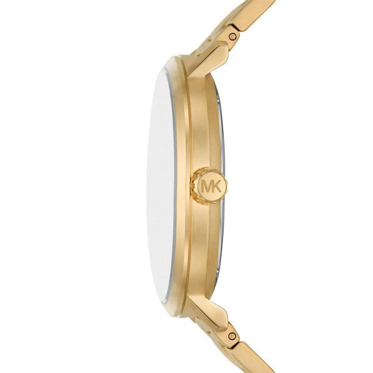 Men's Blake Three-Hand Date Gold-Tone Stainless Steel Watch 42mm