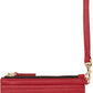 Red 'The Leather Top Zip Wristlet' Wallet