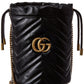Gucci GG Marmont Mini Matelasse Leather Bucket Bag