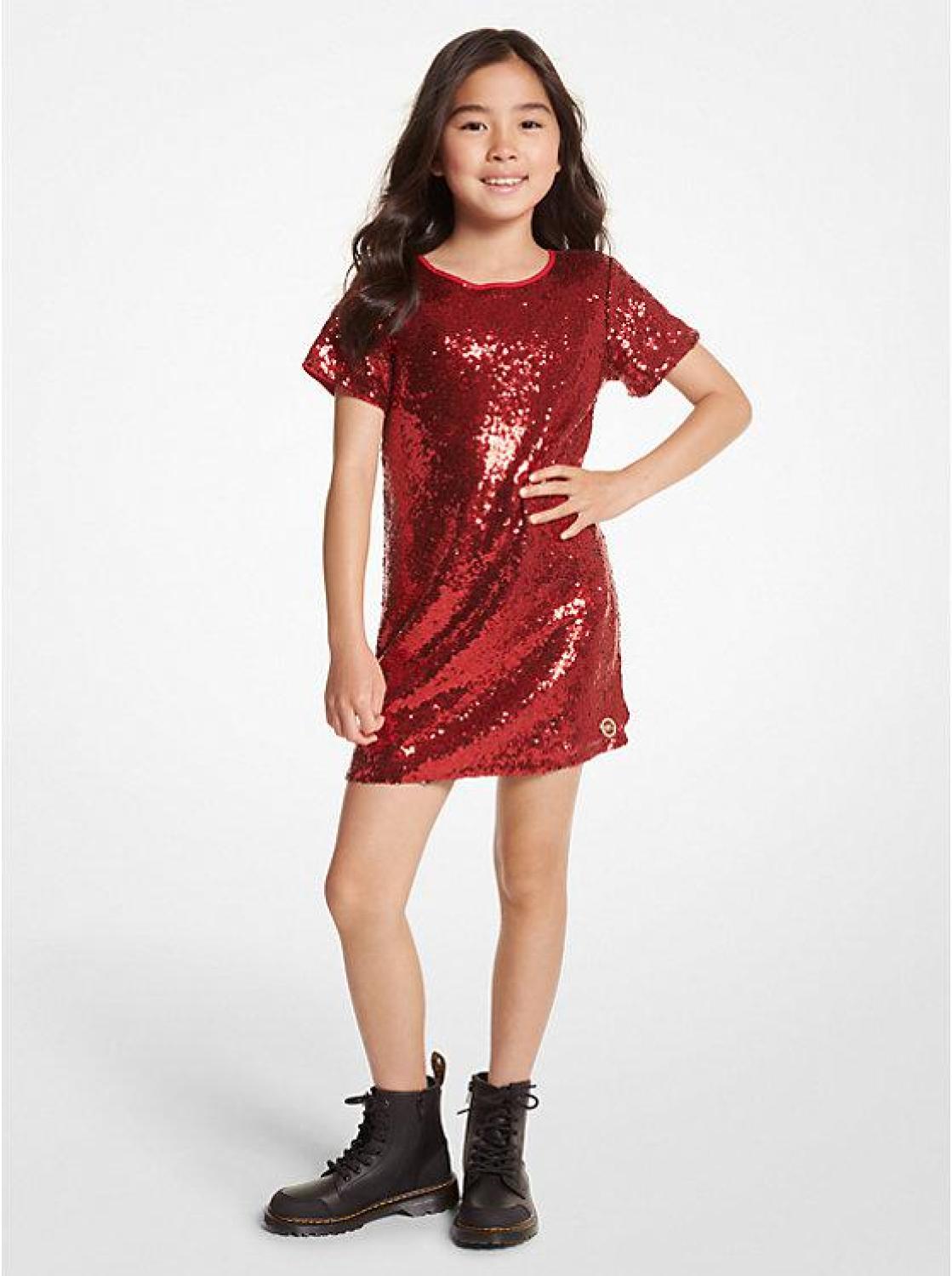 Sequined T-Shirt Dress