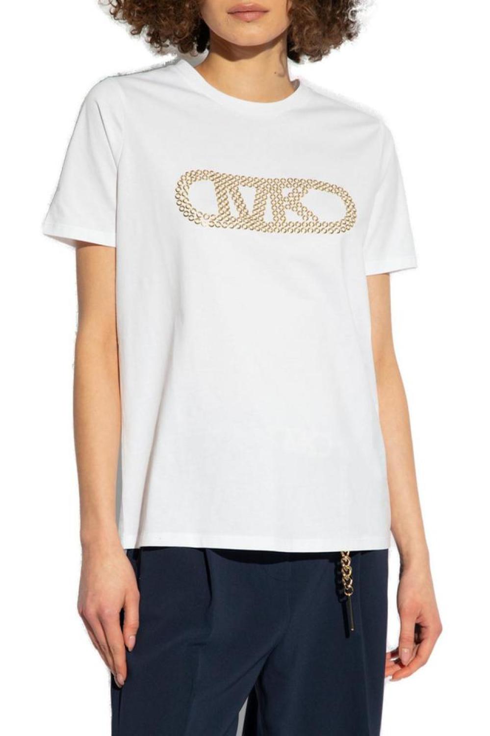 Michael Michael Kors Logo-Embellished Crewneck T-Shirt
