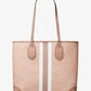 Eva Large Logo Stripe Tote Bag