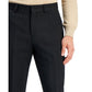 Men's Modern-Fit Charcoal Herringbone Suit Trousers